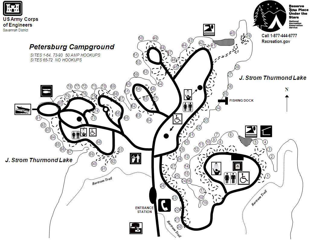 Campgrounds In Georgia Map | Cities And Towns Map